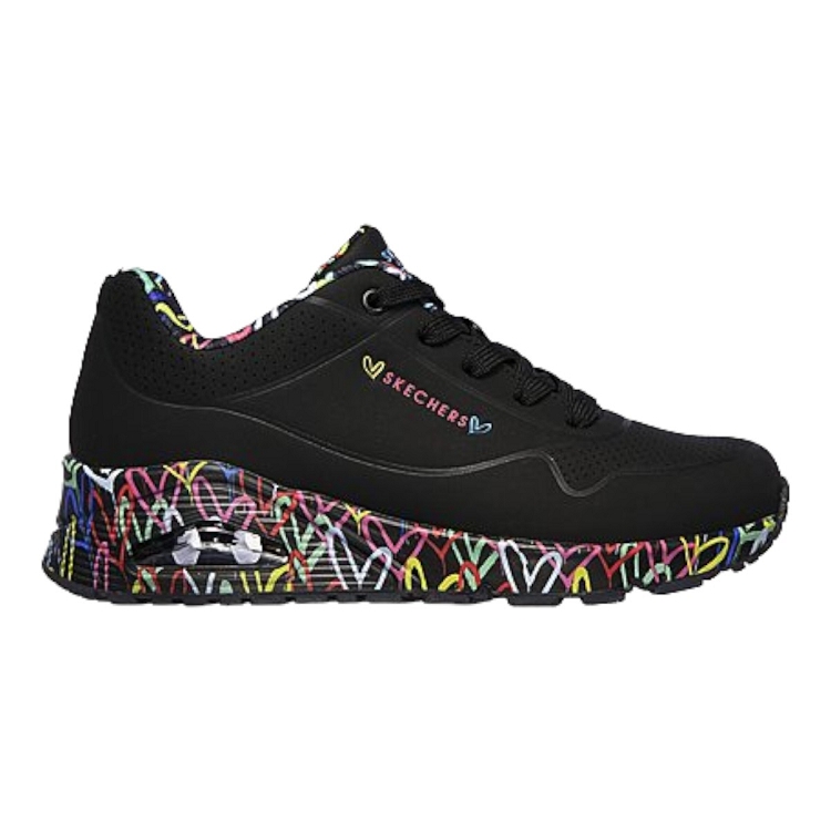 femme Skechers femme uno loving love noir