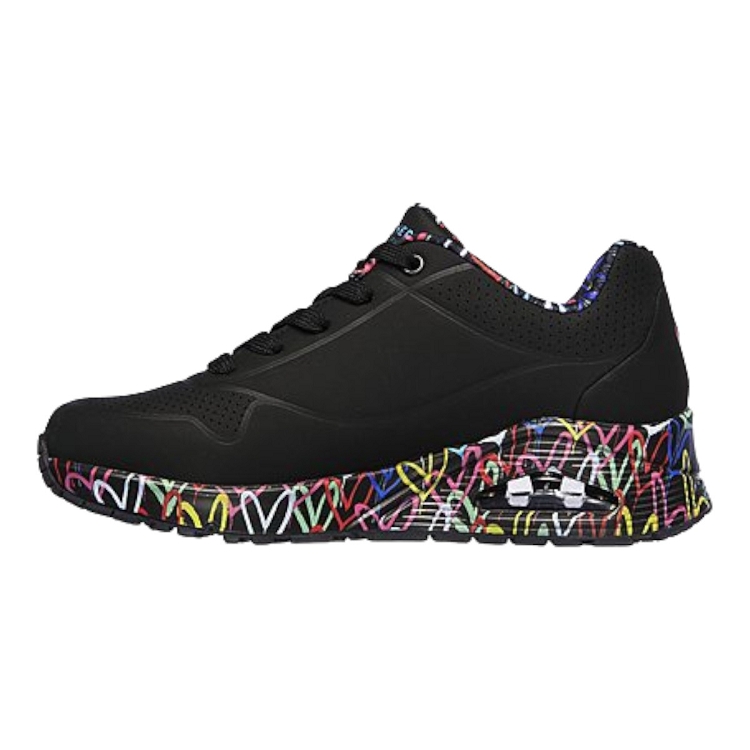 Skechers femme uno loving love noir1306602_3 sur voshoes.com