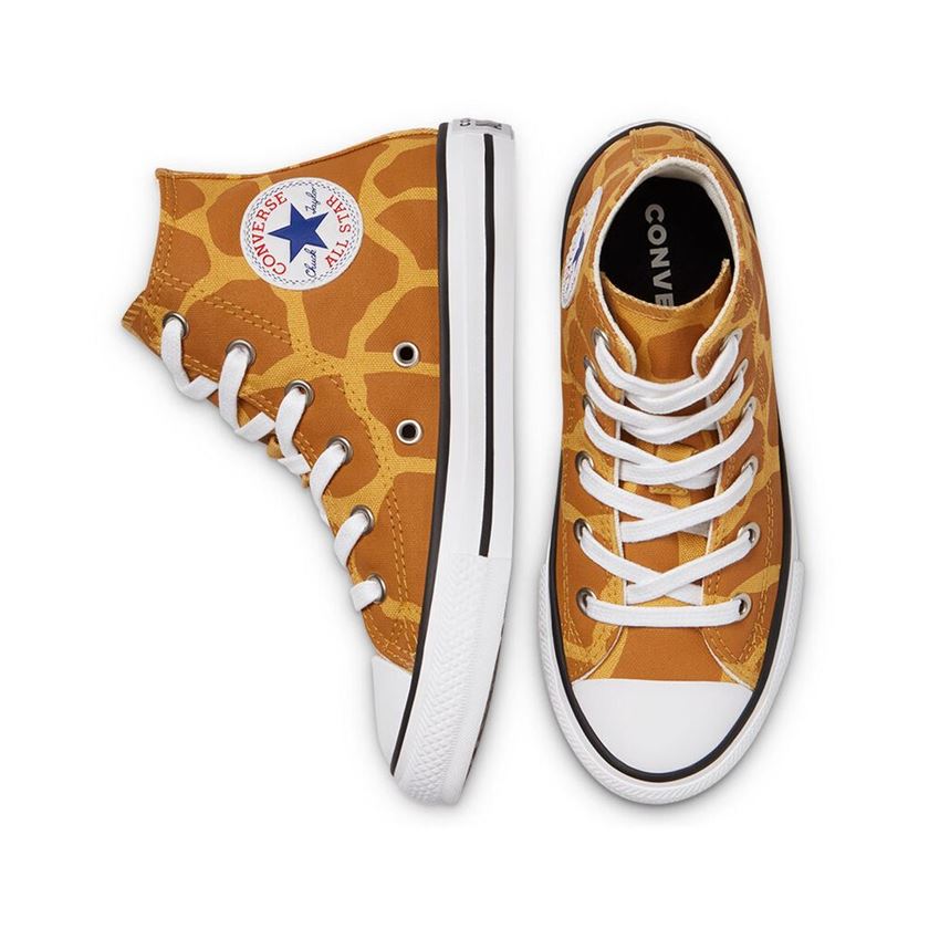 Converse femme chuck taylor hi jaune1321601_4 sur voshoes.com