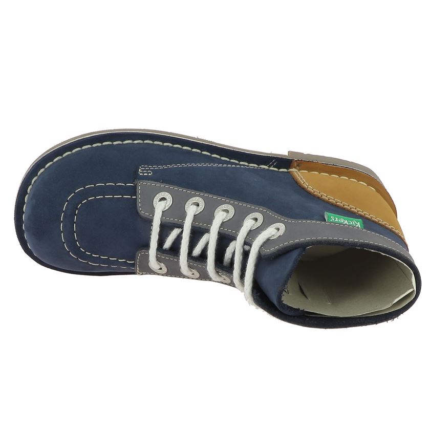 Kickers femme kick col bleu1323101_6 sur voshoes.com