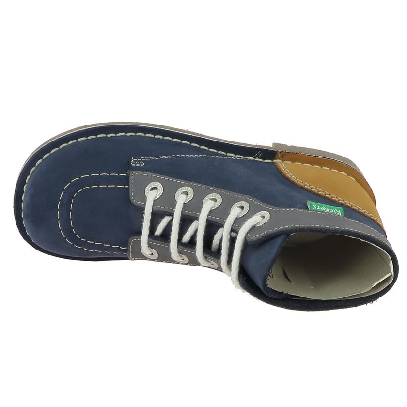 Kickers femme kick col bleu1323101_6 sur voshoes.com