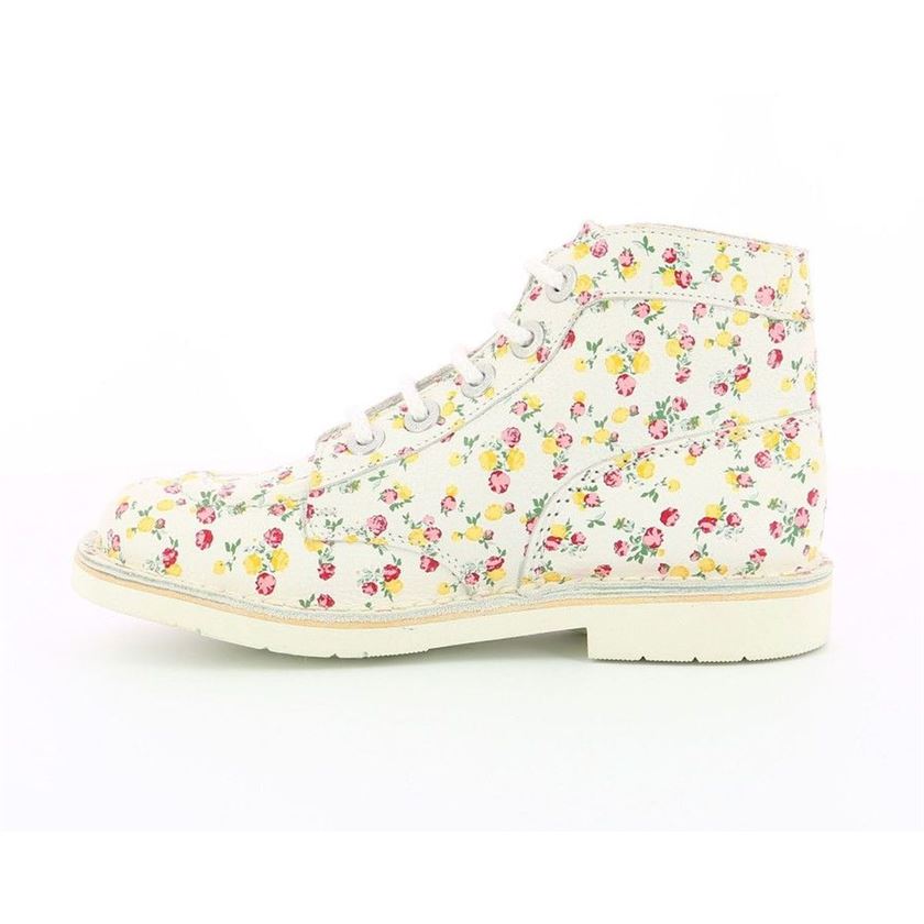 Kickers femme kick col blanc1323201_3 sur voshoes.com