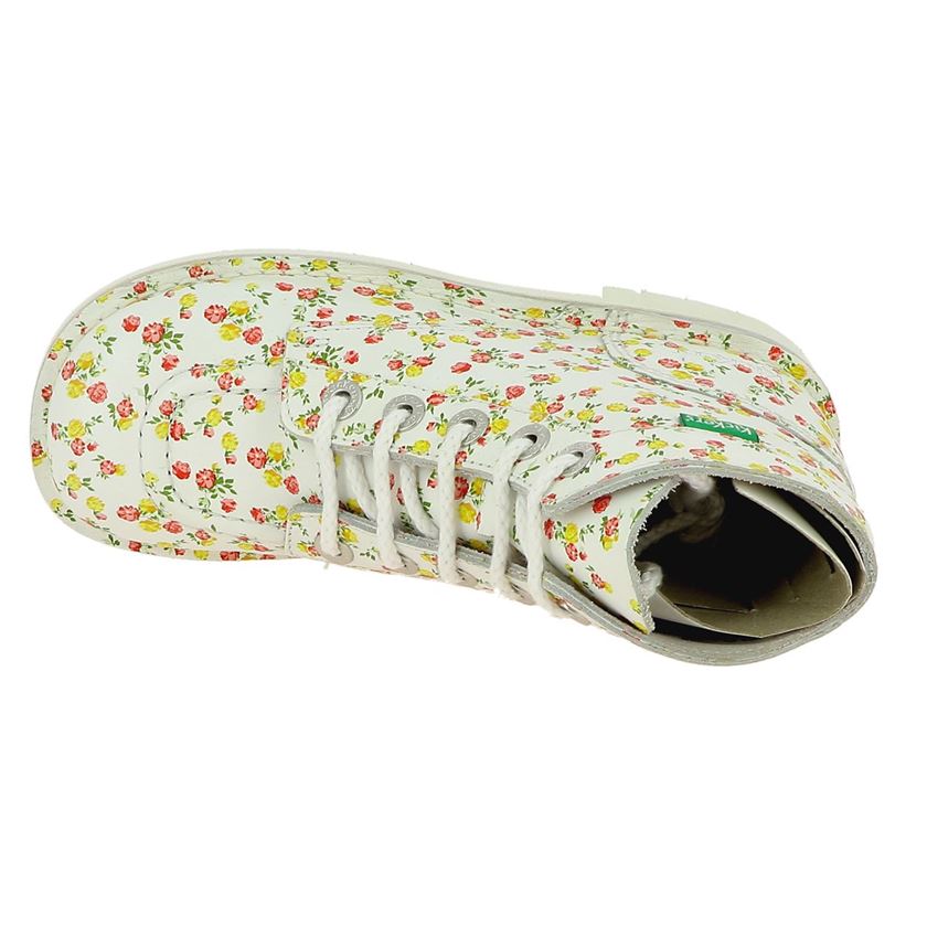 Kickers femme kick col blanc1323201_6 sur voshoes.com