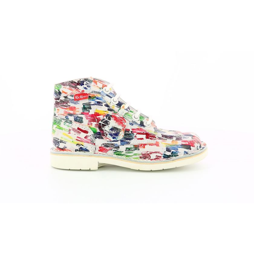 femme Kickers femme kick col multicolore