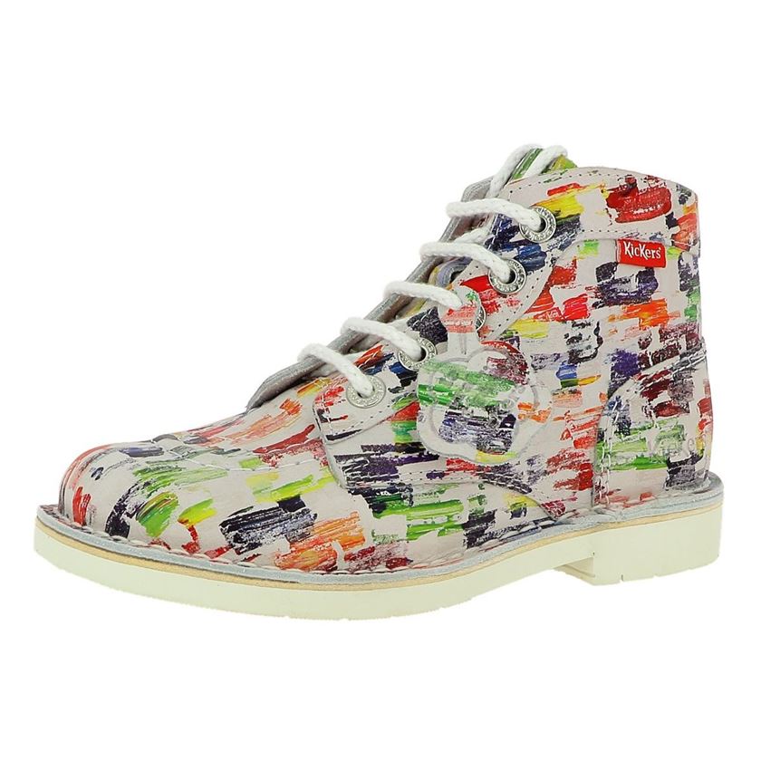 Kickers femme kick col multicolore1323401_2 sur voshoes.com
