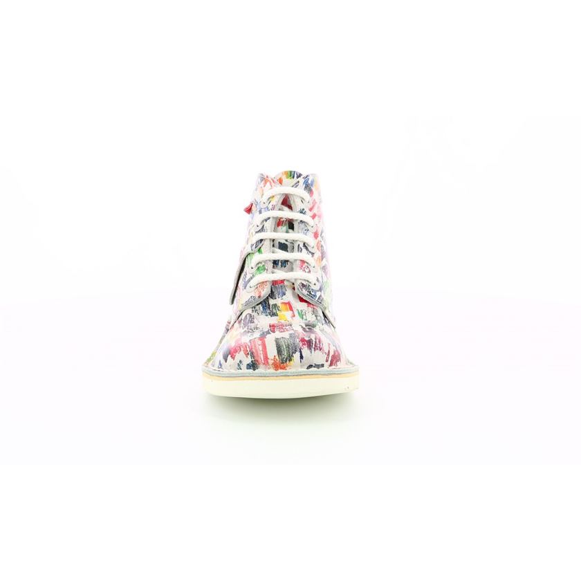 Kickers femme kick col multicolore1323401_3 sur voshoes.com