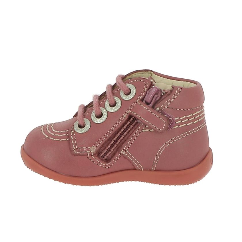 Kickers fille billyzip 2 rose1325401_3 sur voshoes.com