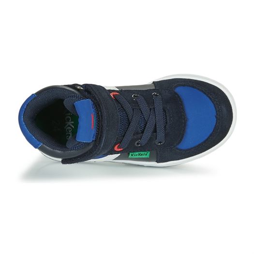 Kickers garcon bilbon bb mid bleu1325802_4 sur voshoes.com