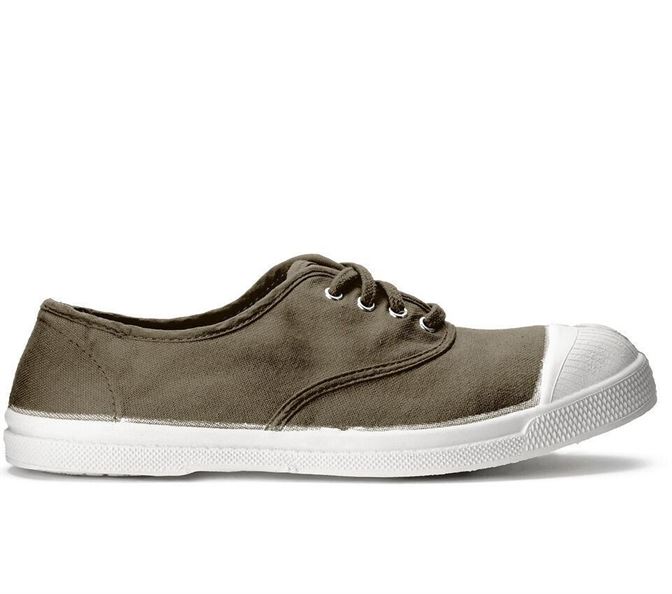 Bensimon femme tennis kaki1326503_2 sur voshoes.com