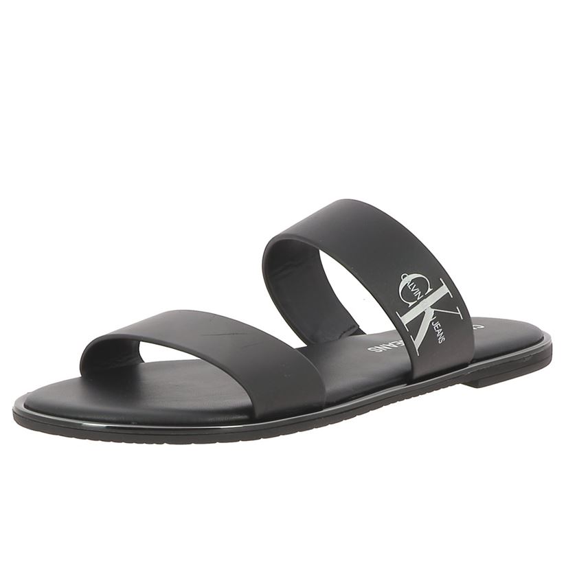 Calvin klein femme flat sandal noir1327601_2 sur voshoes.com
