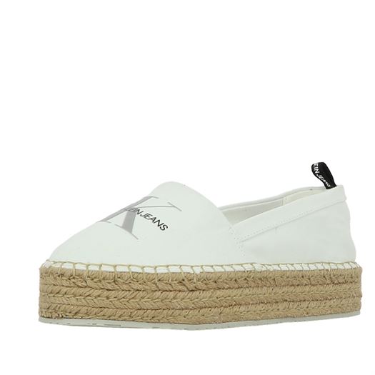 Calvin klein femme wedge printed co blanc1327802_3 sur voshoes.com