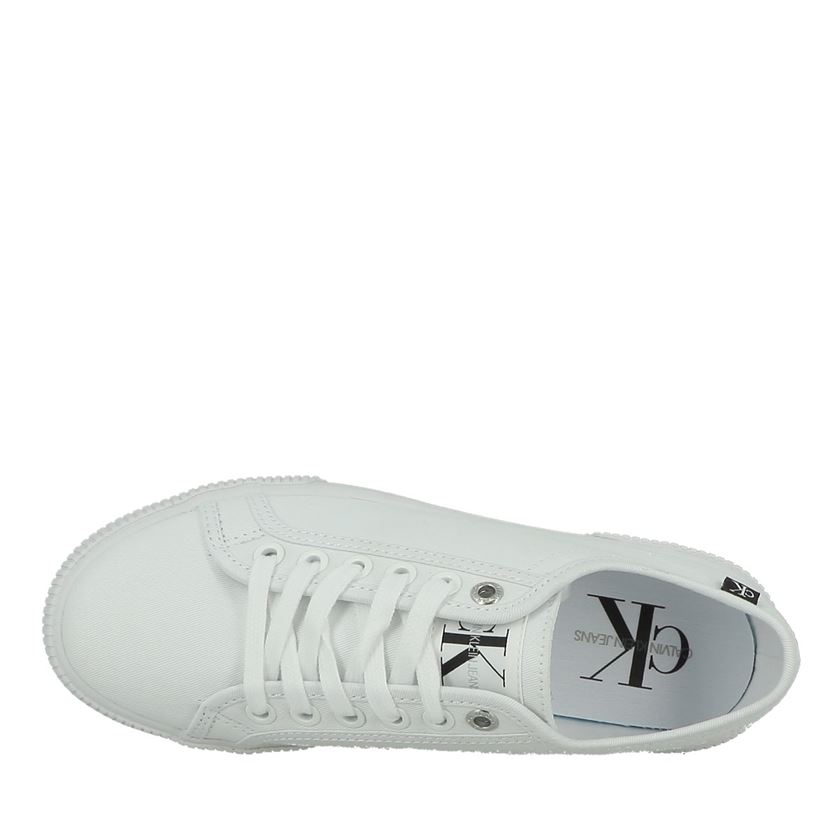 Calvin klein femme sneaker laceup blanc1328601_6 sur voshoes.com