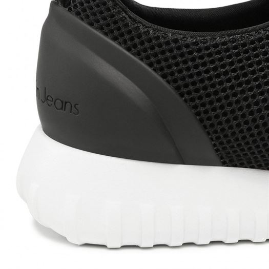 Calvin klein jeans femme runner sneaker laceup mesh noir1328801_3 sur voshoes.com