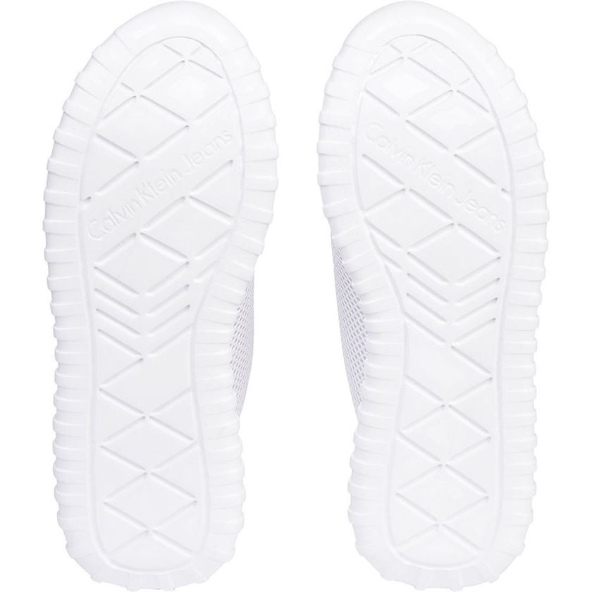 Calvin klein jeans femme runner sneaker laceup mesh blanc1328802_3 sur voshoes.com