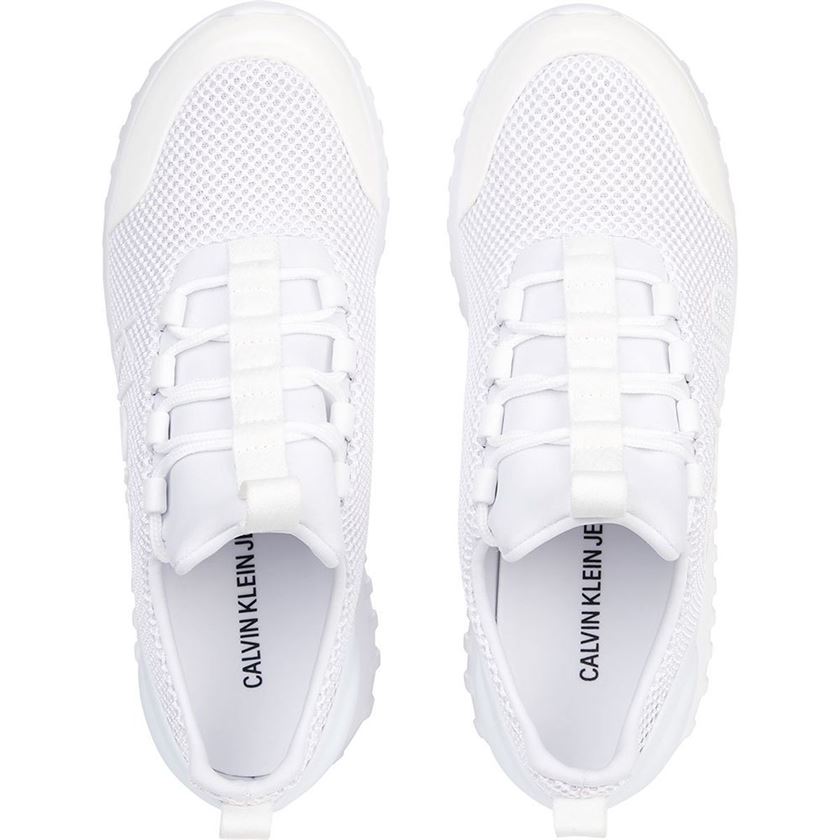 Calvin klein femme runner sneaker laceup mesh blanc1328802_4 sur voshoes.com