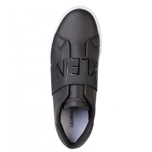 Calvin klein femme cupsole slipon elastic noir1328901_2 sur voshoes.com