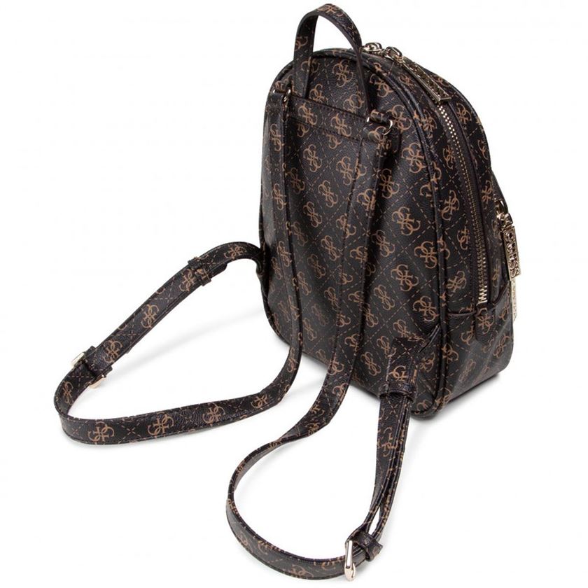 Guess femme manhattan small backpack marron1333701_4 sur voshoes.com