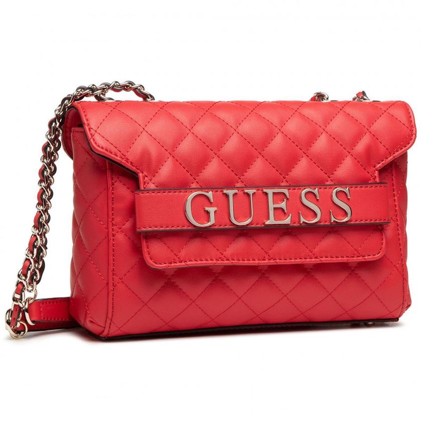 Guess femme illy convertibe crossbody flap rouge1334802_2 sur voshoes.com