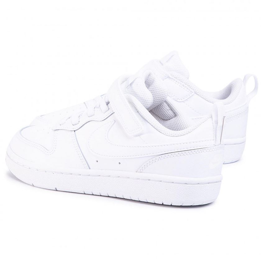 Nike garcon court borough low 2 blanc1347002_4 sur voshoes.com