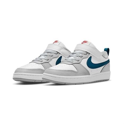 Nike fille court borough low 2 blanc1347006_2 sur voshoes.com