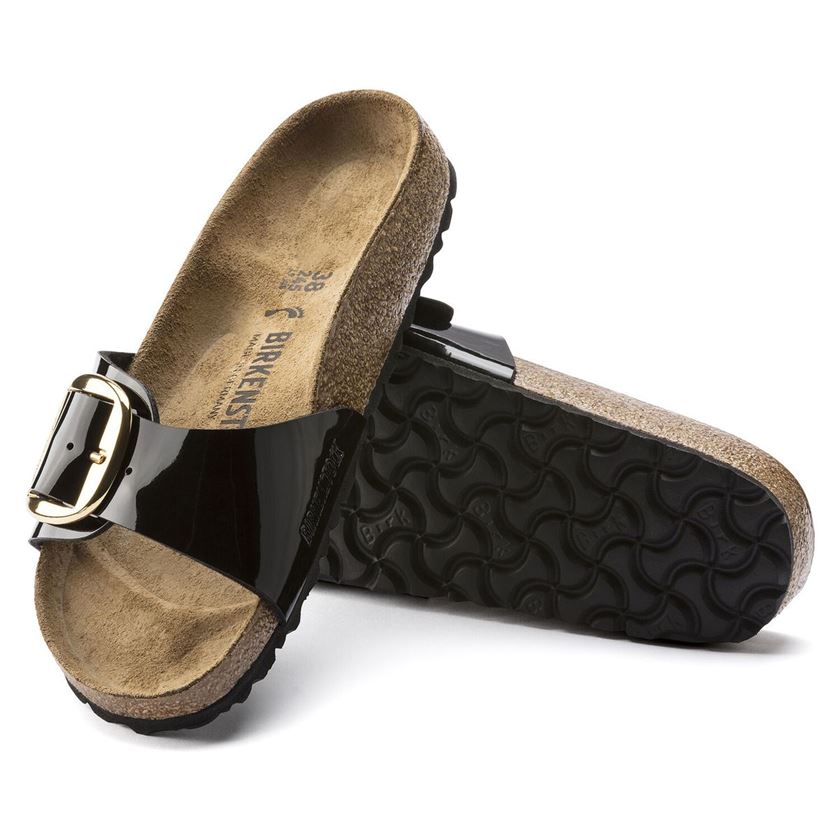 Birkenstock femme madrid big buckle noir1348201_4 sur voshoes.com