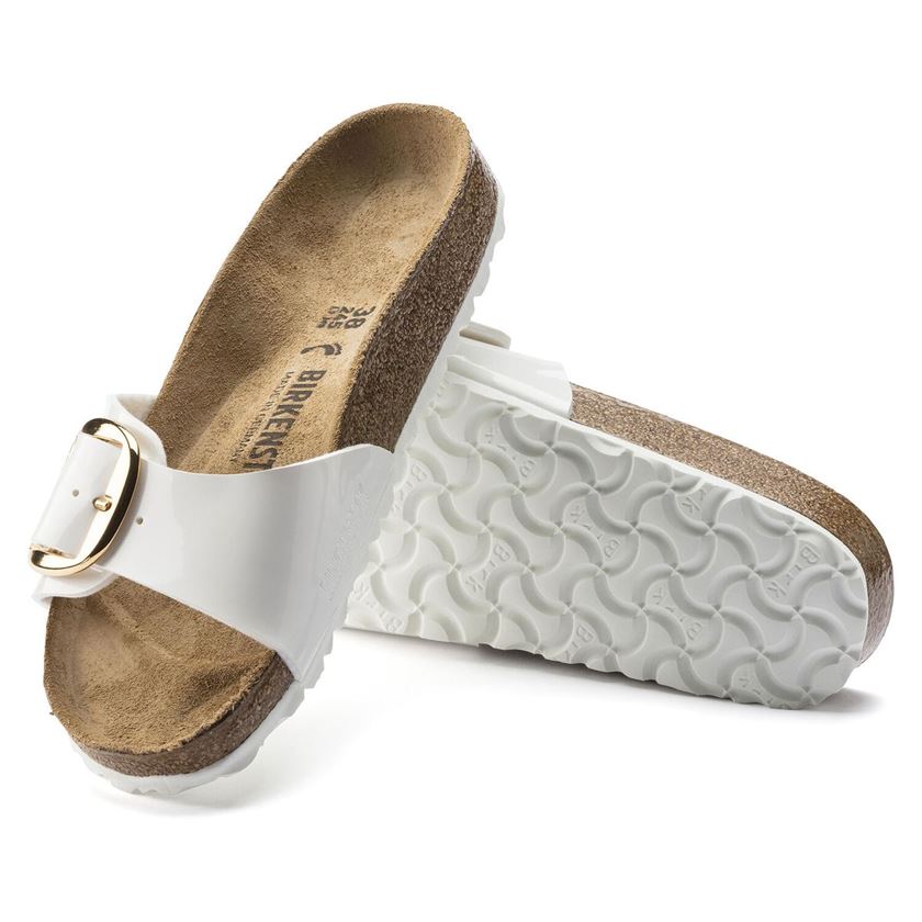 Birkenstock femme madrid big buckle blanc1348202_3 sur voshoes.com