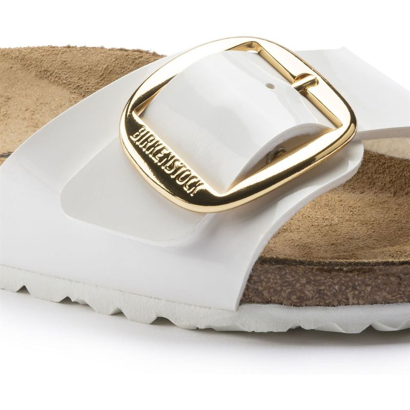 Birkenstock femme madrid big buckle blanc1348202_4 sur voshoes.com