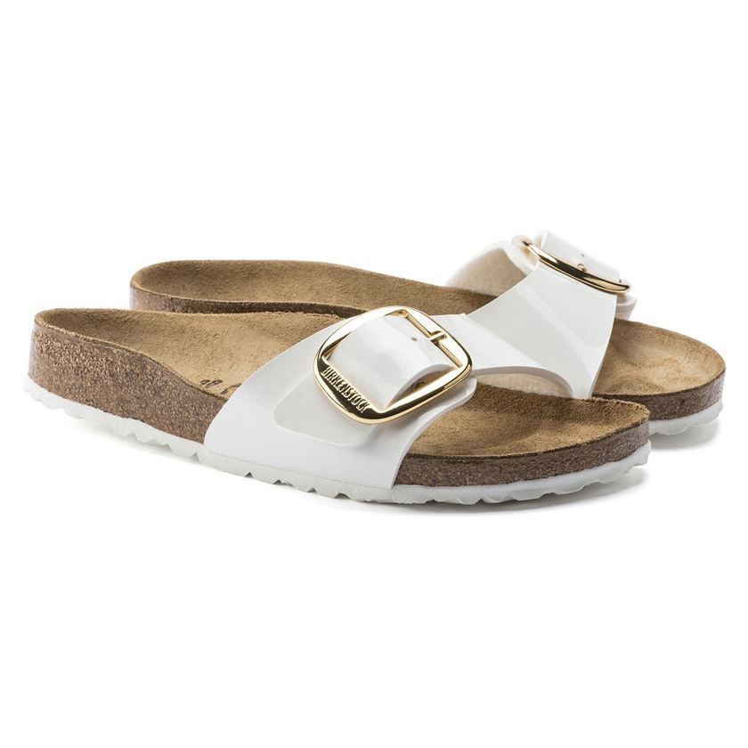 Birkenstock femme madrid big buckle blanc1348202_5 sur voshoes.com