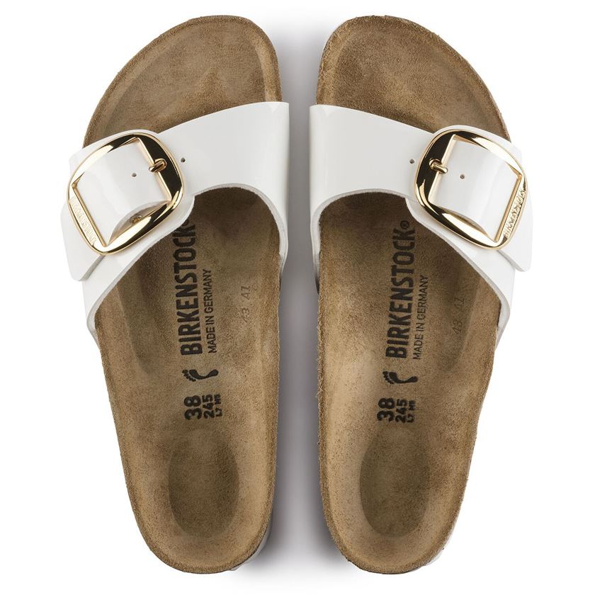 Birkenstock femme madrid big buckle blanc1348202_6 sur voshoes.com