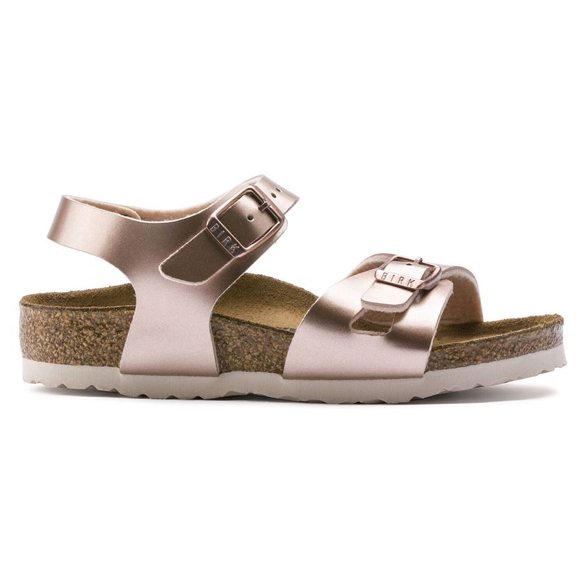 fille Birkenstock fille rio birko flor rose
