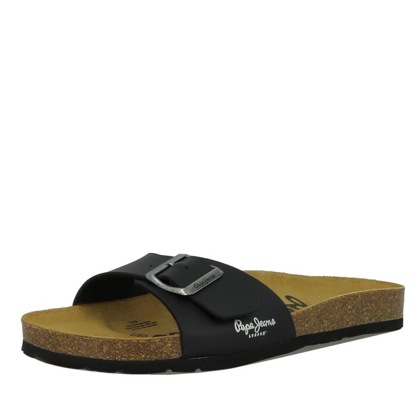 Pepe jeans femme oban basic lfr noir1350401_2 sur voshoes.com