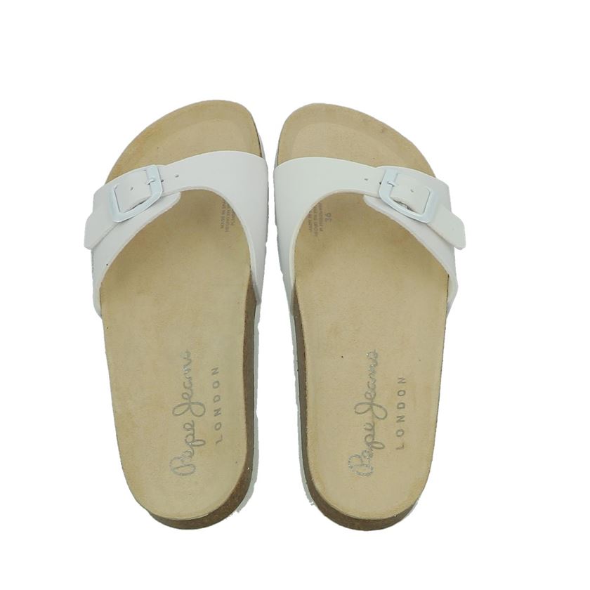 Pepe jeans femme oban basic lfr blanc1350402_4 sur voshoes.com