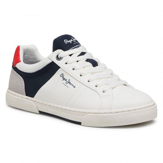 Pepe jeans homme rodney sport blanc1351301_2 sur voshoes.com