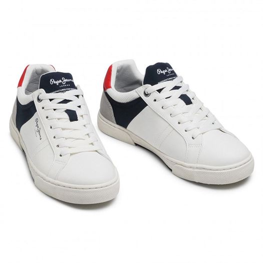 Pepe jeans homme rodney sport blanc1351301_3 sur voshoes.com