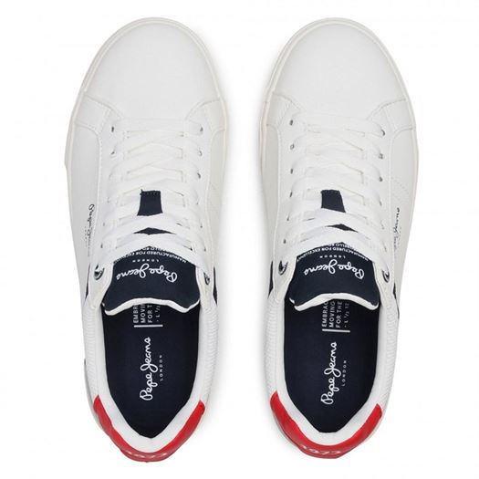 Pepe jeans homme rodney sport blanc1351301_5 sur voshoes.com