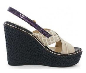 femme Emporio armani ea7 femme compensa beige