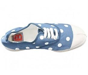 Bensimon femme pois bleu1365301_5 sur voshoes.com