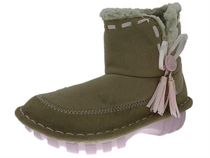 Crocs fille crocs, bottines fille beige et rose brun1370801_2 sur voshoes.com