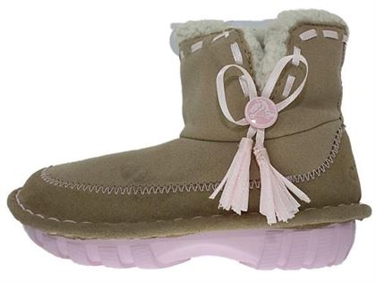 Crocs fille crocs, bottines fille beige et rose brun1370801_4 sur voshoes.com