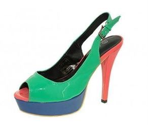 femme Azur femme carnaval vert