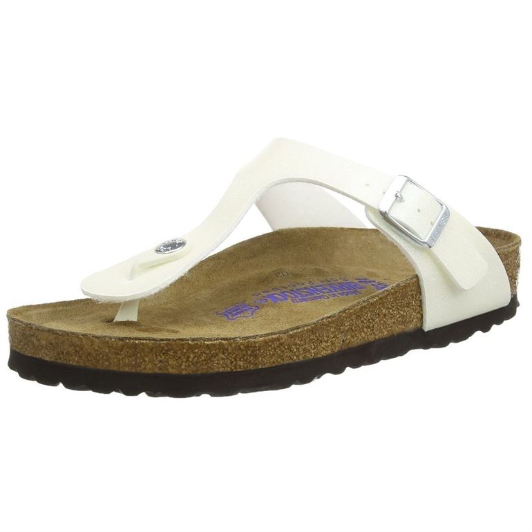 Birkenstock femme gizeh blanc1385709_2 sur voshoes.com