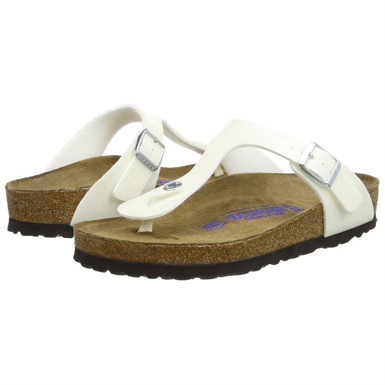 Birkenstock femme gizeh blanc1385709_4 sur voshoes.com