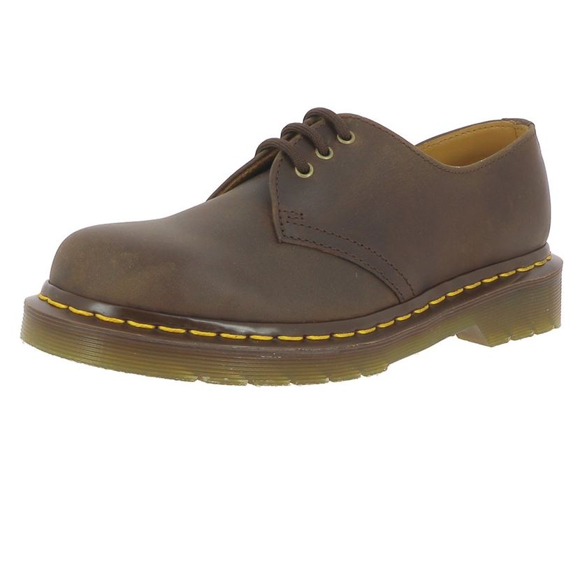 Dr martens femme 1461 marron1386103_2 sur voshoes.com