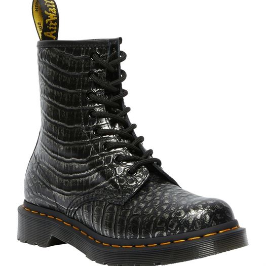 Dr martens femme 1460 w noir1386208_2 sur voshoes.com