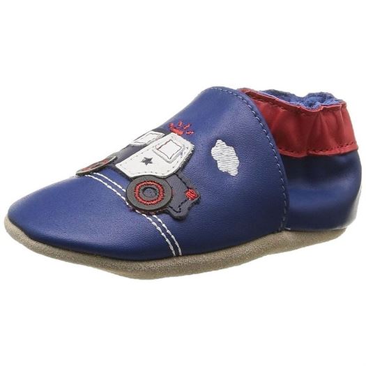 Robeez garcon sherif car cuir nappa bleu1401801_2 sur voshoes.com