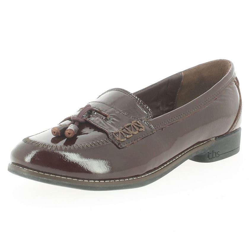 Mocassins femme Tbs magdah bordeaux VoShoes