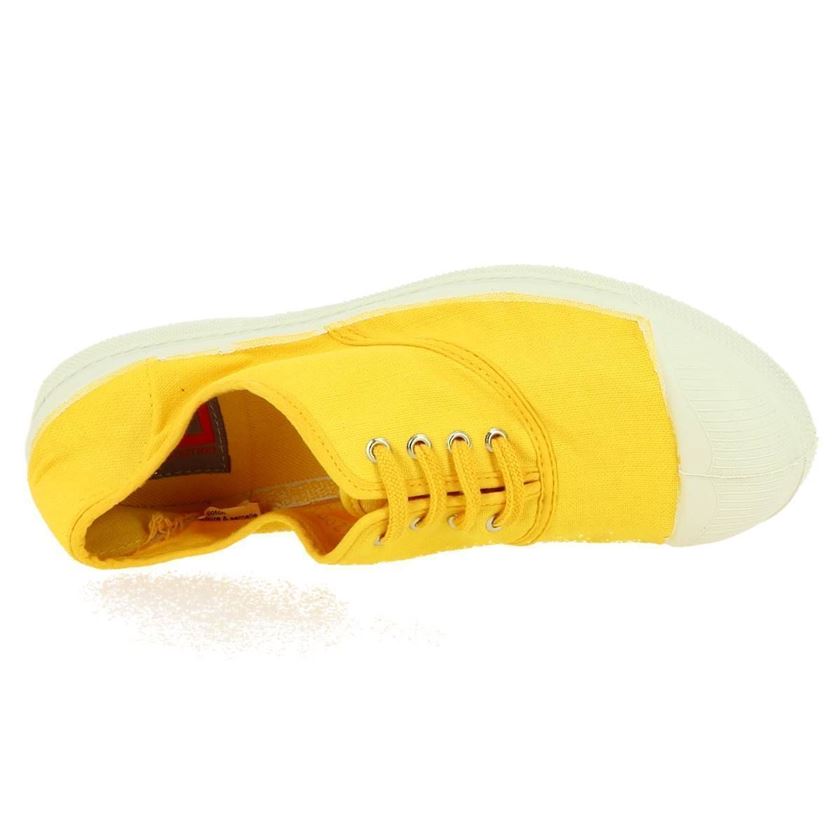 Bensimon femme tennis jaune1425802_4 sur voshoes.com