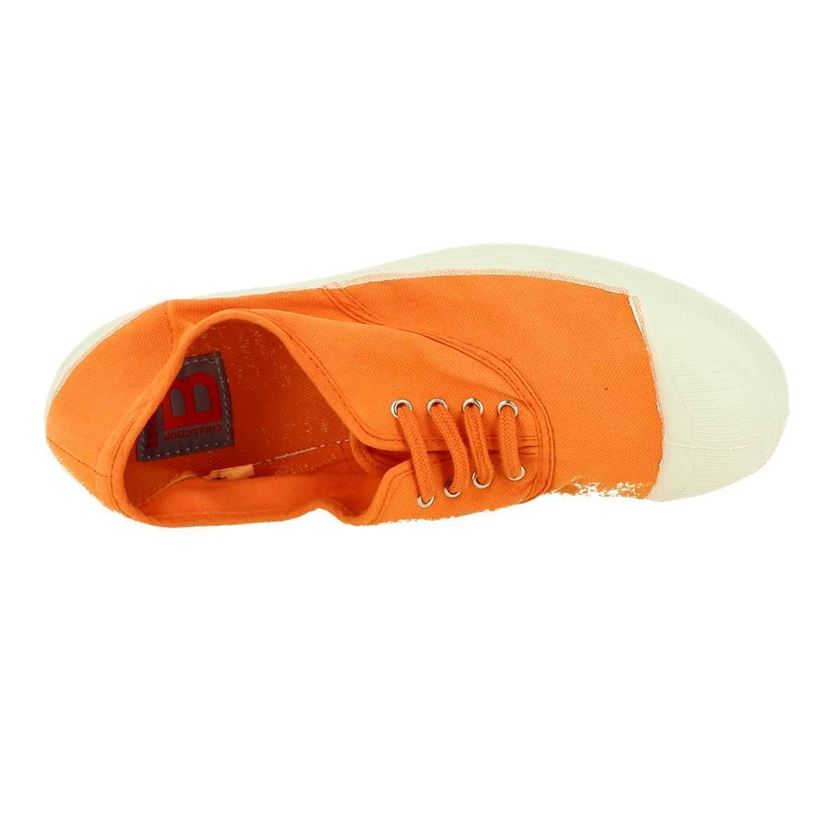 Bensimon femme tennis orange1425803_5 sur voshoes.com