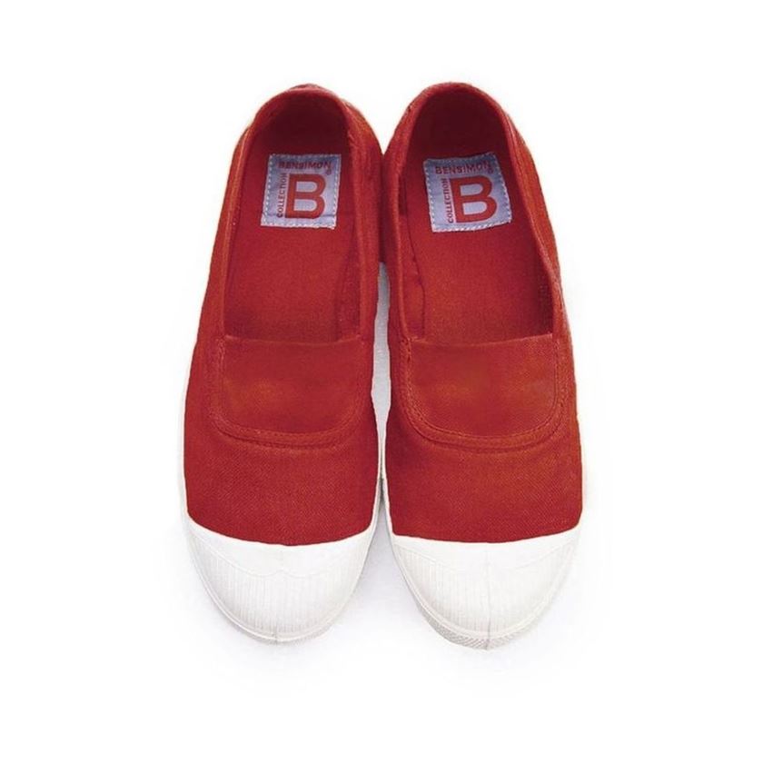 Bensimon femme tennis rouge1425908_3 sur voshoes.com