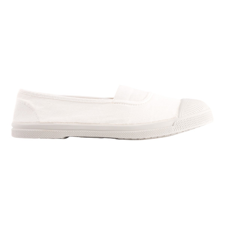 femme Bensimon femme tennis elastique blanc